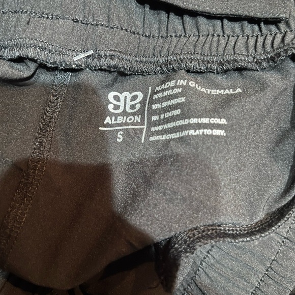 Albion Black Classic Overall Jumpsuit Sz small Minimalist Comfort zipper leg - Picture 2 of 5